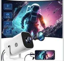 Mini Projector for iPhone, Projector for Bedroom Included Cell Phone Adapter 