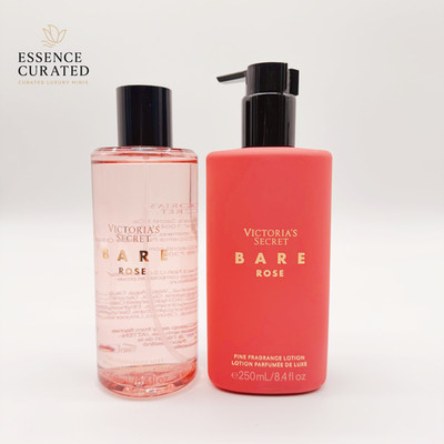 Victoria s Secret Bare Rose Lotion & Fragrance Mist Set 8.4oz each