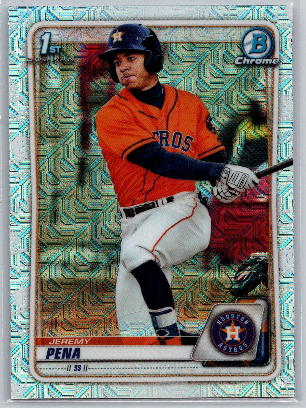 2020 Bowman - Chrome Prospects Jeremy Pena #BCP-61 Mojo Refractor