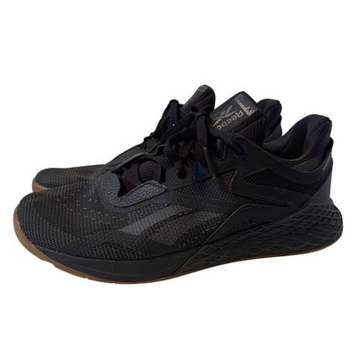 Reebok Nano X Mens 9.5 Training Shoes Black Gum CrossFit Sneakers FV6672