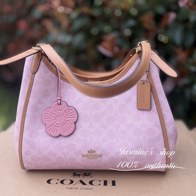 NWT Coach CEL13 Erin Shoulder Bag In Signature Canvas With Charms