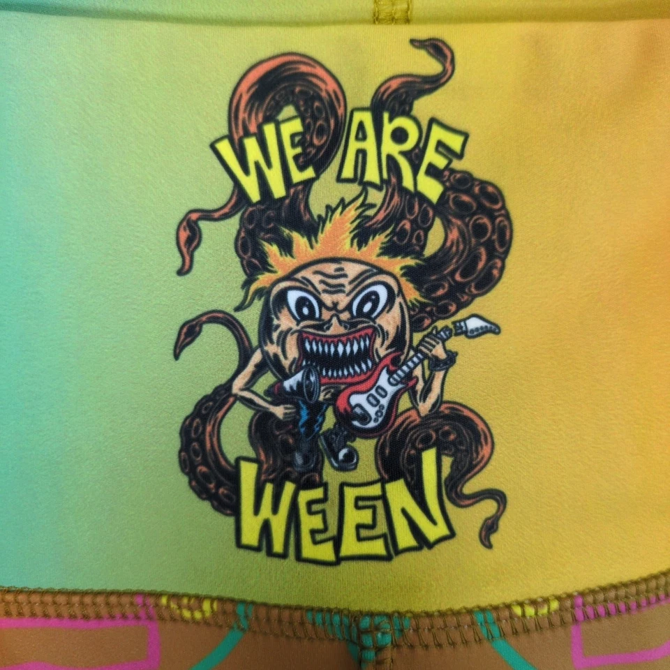 We Are Ween Band Boognish Rave Leggings Women's M Alt Rock Funky Cult Import - Image 2 of 4
