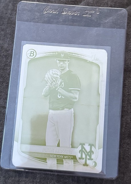 2025 Bowman Draft Peter Kussow 1st Bowman Yellow Printing Plate # 1/1. Mets.
