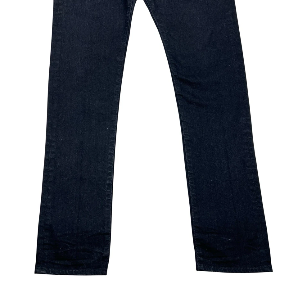 Jeans masculino John Elliott tamanho 33X32 preto fino reto feito no Japão - Imagem 3 de 4