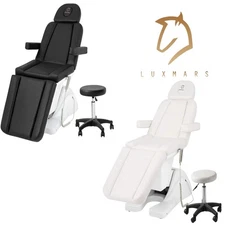 Electric Massage Table Adjustable Facial Chair with 3 Motors for Tattoo Beauty