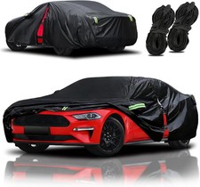 Waterproof All-weather Car Cover For Ford Mustangshelby 1965-2025 Black Outdoo