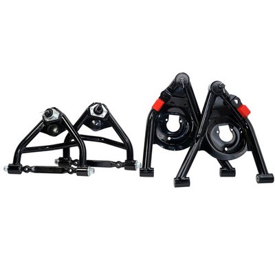 Tubular Upper & Lower Control Arm Set for Chevy Camaro Coupe 70-81 2-Door Black