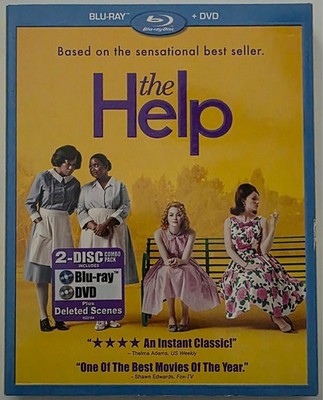 THE HELP BLU RAY DVD 2 DISC SET + OOP SLIPCOVER SLEEVE FREE USA SHIPPING