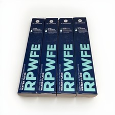 4 Genuine GE RPWFE Refrigerator Water Filter in 4 Pk Box with Chip