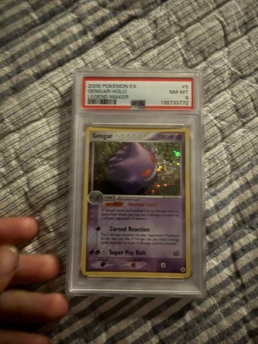 Pokémon Gengar EX TCG Legend Maker Holo PSA 8