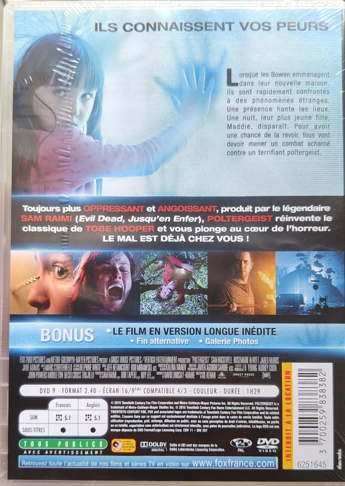 [DVD]  Poltergeist  ( Version Longue ) [ Film de Gil Kenan ]  NEUF cellophané - Photo 2/2