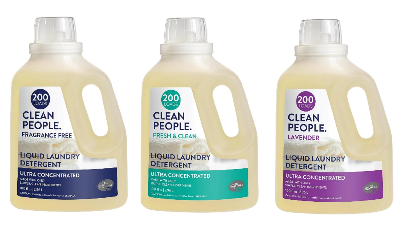 The Clean People Liquid Laundry Detergent - Recyclable Packaging, 200 Loads
Opens in a new window or