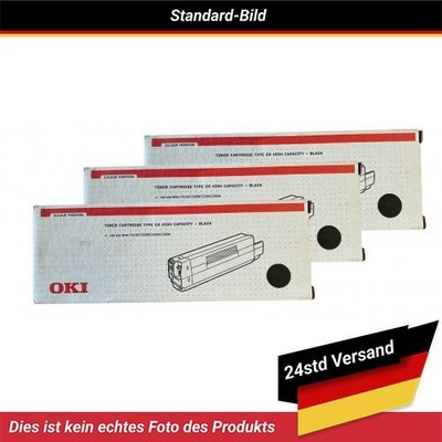 Okidata Type C6 Toner Black High Yield 3 Pack