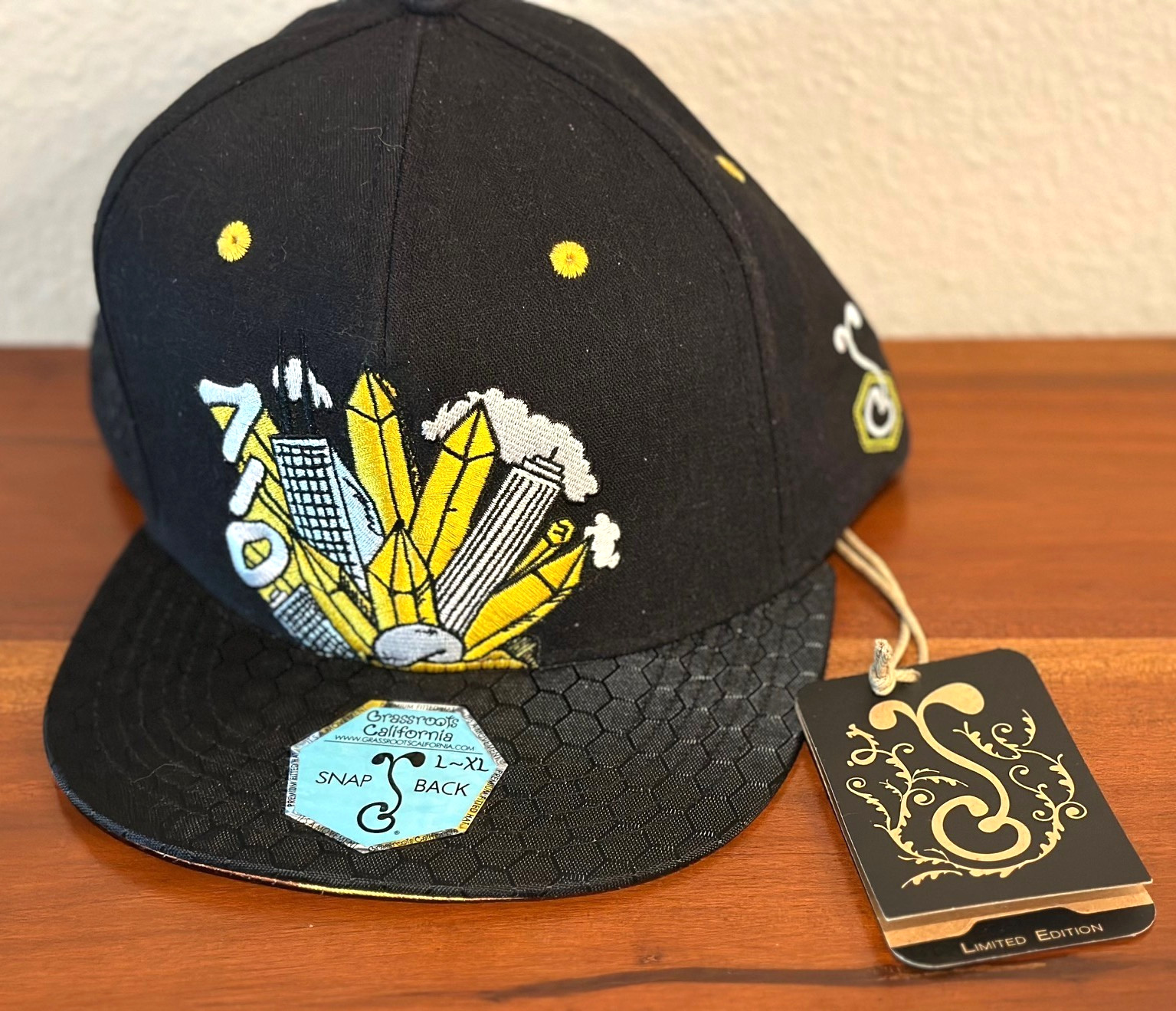 NWT Grassroots California Chicago 710 Revolution Snapback L-XL Baseball Cap Hat