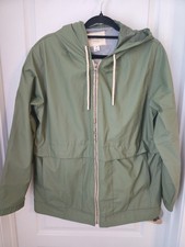 Weatherproof Womens Waterproof Rain Jacket Windbreaker Olive Green, L 