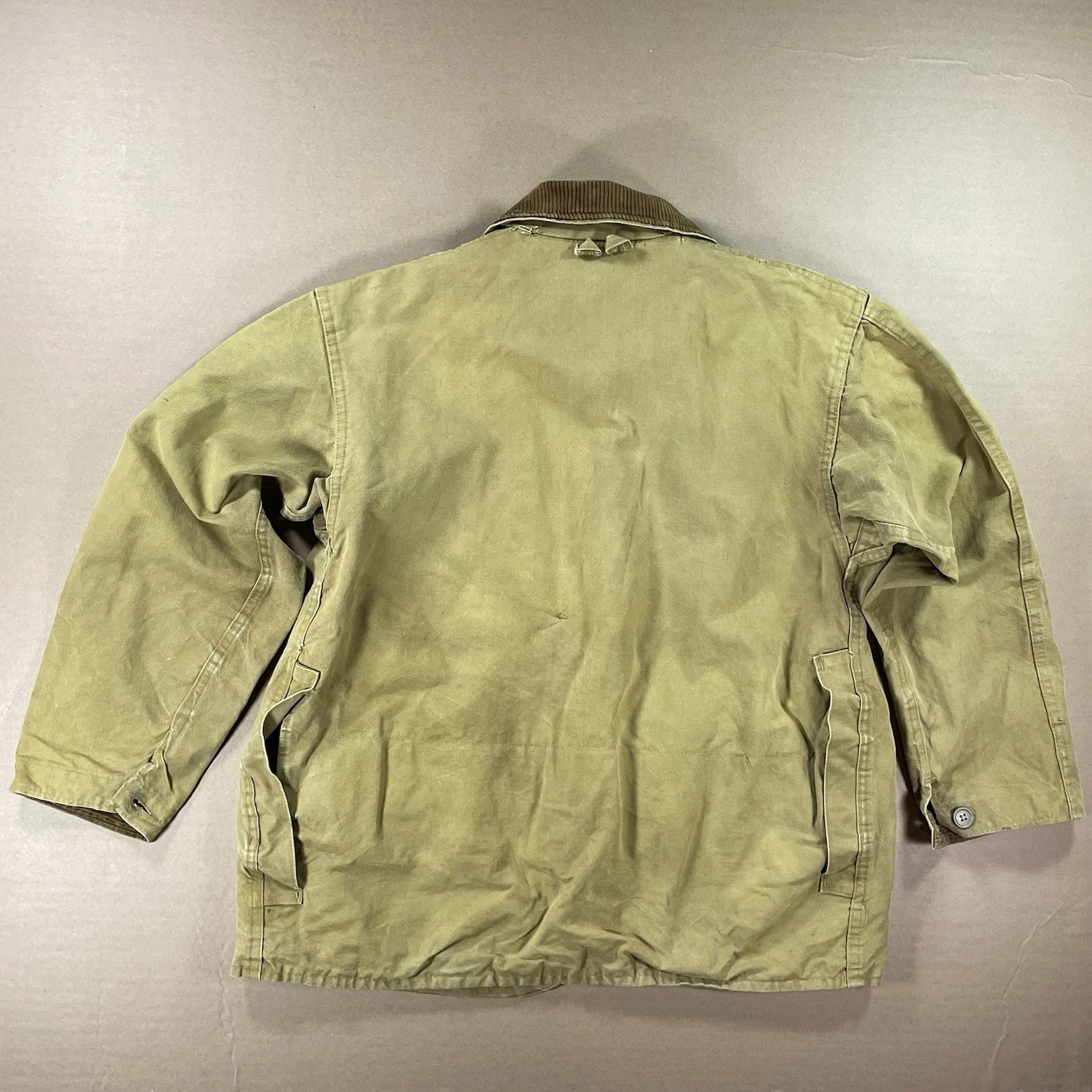 Vtg 60s Bullseye Bill Hunting Jacket Tan Duck Canvas - Mens L - like carhartt - product detail image 2