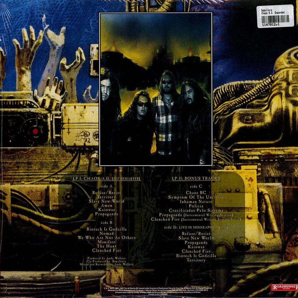 Sepultura - Chaos A.D. Expanded Edition (Vinyl 2LP - 2017 - EU - Original) - Bild 2 von 2