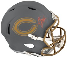 D.J. (DJ) Moore Signed Bears SLATE Riddell Full Size Rep Helmet - (SCHWARTZ COA)