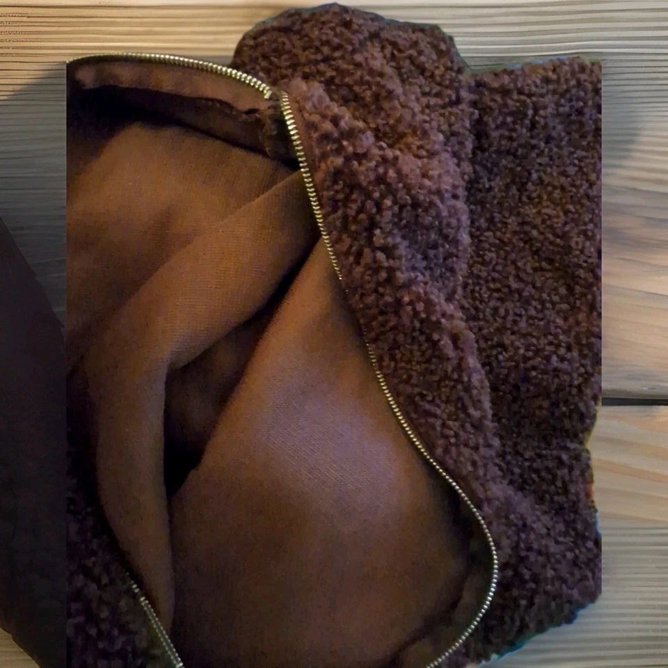 2- Fundas de almohada difusas de peluche fundas 19"X19" uva ciruela cuero borla cremallera Foto 3 de 4