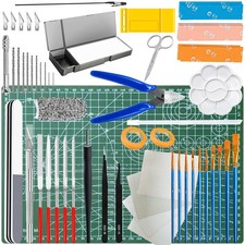 69Pcs Basic Model Tools Craft Set with Hobby Clippers Model Tweezers, Modeler...