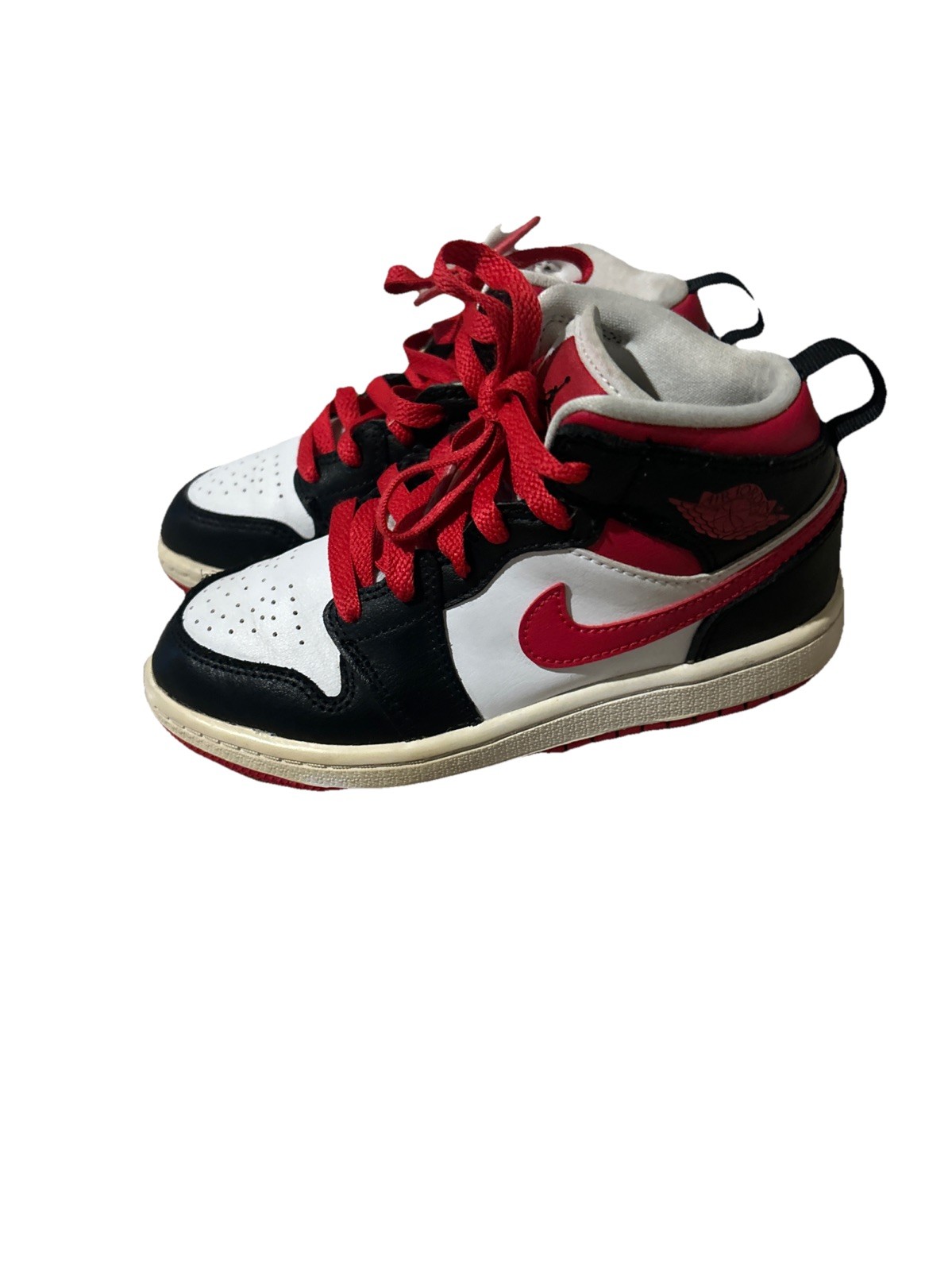 Size 12C - Nike Air Jordan 1 Mid Very Berry Red Black White 
