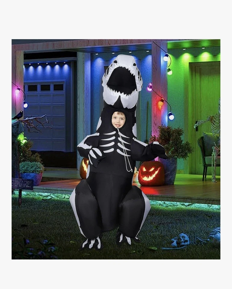 Disfraz inflable T-Rex para niño y niña Foto 4 de 4