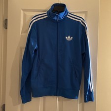 Adidas Firebird Track Top Jacket Original Trefoil Logo in Blue, Size Small