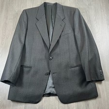 Treossi Italian Pure Wool Blazer Jacket UK Men’s 40 Short* Grey Single Breasted