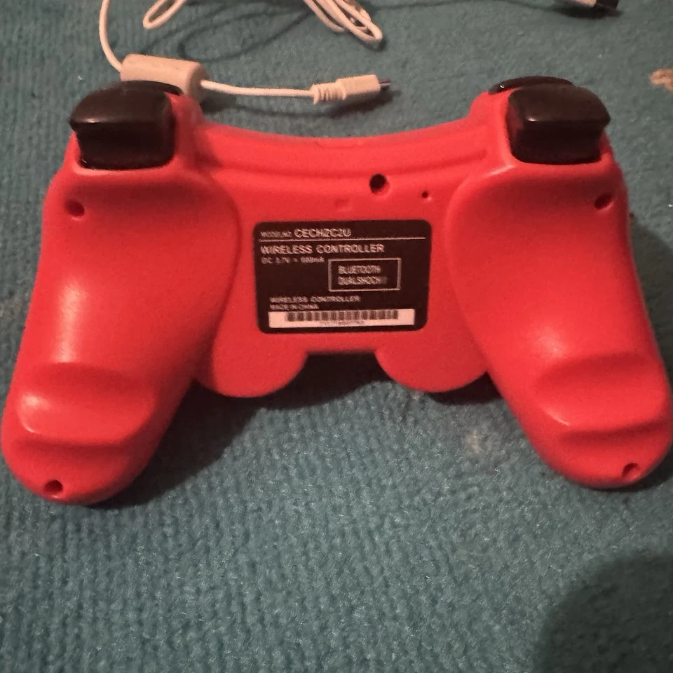 Sony PlayStation 3 PS3 Wireless Controller, DualShock, Bluetooth, + Charger - Image 2 of 4