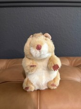 Folkmanis Hamster Finger Puppet Mini Plush Brown White Realistic Furry