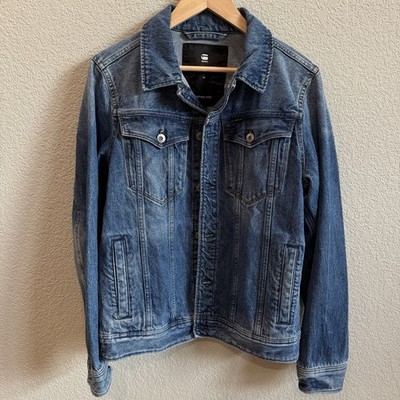 G-Star Raw Men s Medium Deconstructed 3D Slim Jacket Blue Denim 100% Cotton