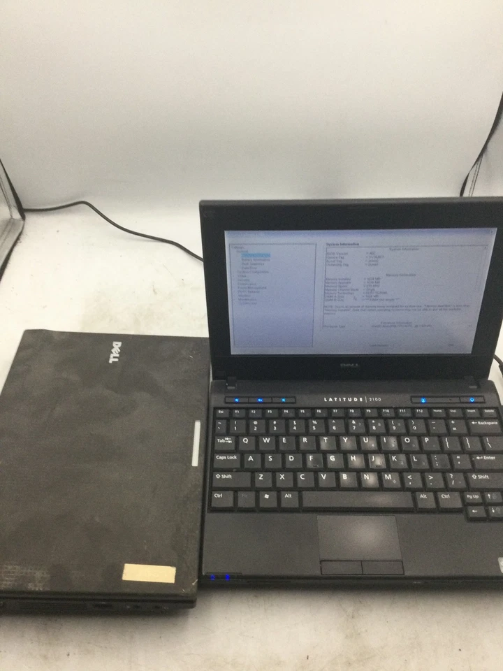 DELL LATITUDE 2100 - BOTAS A LA BIOS - LOTE DE 2 - INTEL ATOM - 1GB RAM - LEER - BB Foto 2 de 4