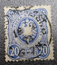 Stamp Germany Reich 20 Pfennige 1878 Crown & Eagle Mi. Nr. 34 [🇩🇪38055]
