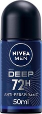NIVEA Men Deep Black Carbon Roll On Deodorant 50ml 72H Protection Anti-Perspiran