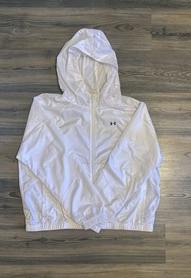 Weiße Under Amour, Wind Breaker, Jacke, Herren Und Frauen Größe Xl, weiße Farbe