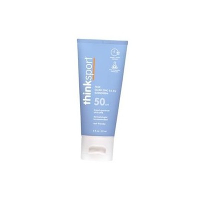 sport SPF 50+ Sunscreen for Face with Clear Zinc Oxide, 2 Fl Oz   Safe,