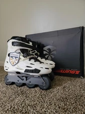 NEW Flying Eagle F6S Falcon Pro White Inline Skates - US Size 12 / EU Size 46
