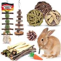 Kaninchen Kauspielzeug Set NatüRliche Heu Sticks FüR Kleintiere & Nager