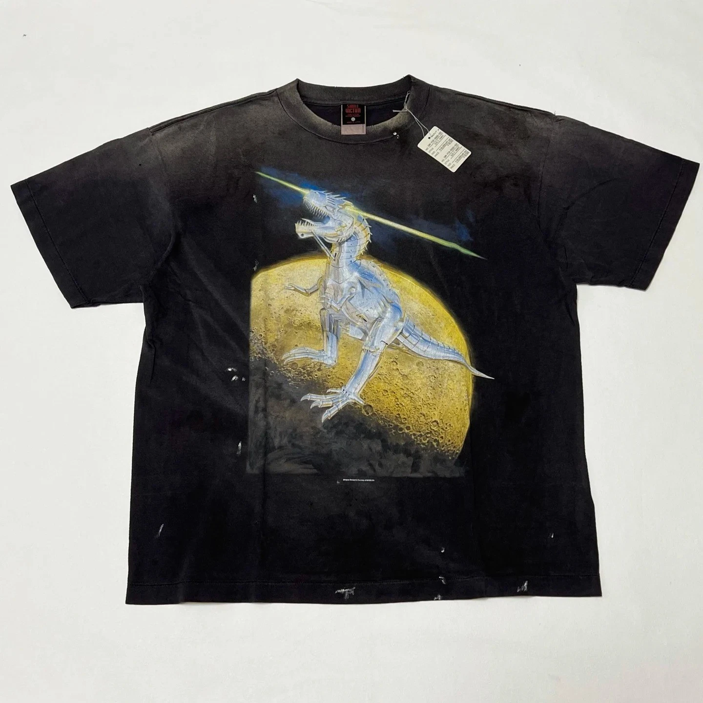 Mechanical Space Planet Dinosaur Saint Sorayama Mens Black Cotton T Shirt
Opens in a new window or t