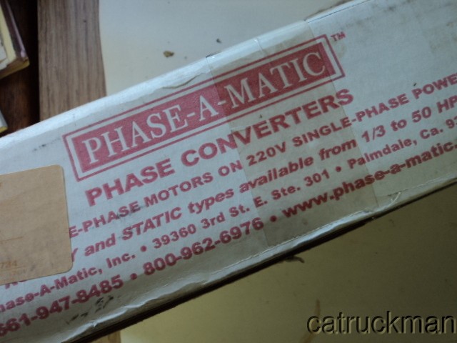 NIB Phase-A-Matic PAM-900HD 4-8 HP Static Phase Converter