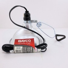 Bayco Clamp Light, 8 1/2" Aluminum Reflector, 6' 18/2 SPT-2 Cord, FL-300PDQ12
