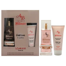 AB Spirit Millionaire Le Parfum Gold Icon by Lomani for Women - 2 Pc Gift Set...