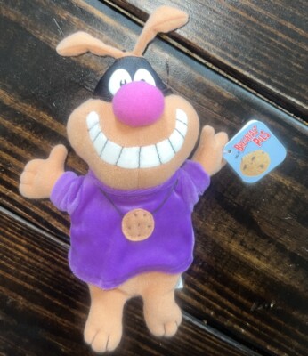 Cookie Crisp Chip the Hound Dog 8'' Beanbag Plush Breakfast Pals Cereal 1998