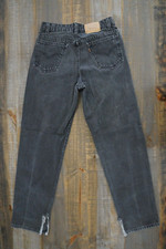 Vintage Levis 550 Relaxed Student Orange Tab Black Jeans 29x 30 SEE PICS 4 MEAS