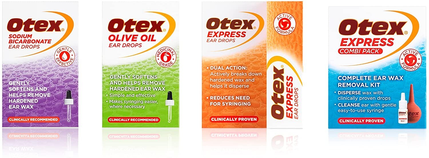 Otex Express Ear Drops, Clinically Proven Ear Wax Removal Drops For