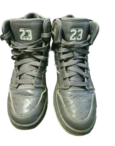 Scarpe Nike Jordan #24 1 Flight 4 Prem BG grigio scuro bambini taglia 6,5 828237-013 - Foto 3 di 7