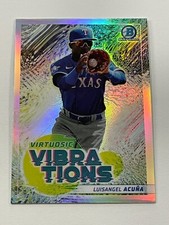 2022 Bowman Baseball Virtuosic Vibrations - Luisangel Acuna - Texas Rangers