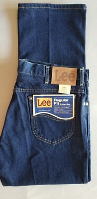 LEE RIDERS Men Vintage 80s US Made Regular Fit Denim Jean - 36x30 Blue 200 0147