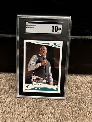 2005-06 Topps 1st Edition #255 Rapper Jay-Z RC Rookie SGC 10 GEM