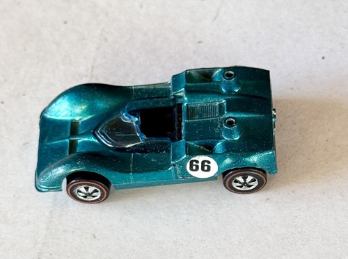 1969 Chaparral 2G NM Rare HK Aqua Color Redline HotWheels Cars - Picture 6 of 8